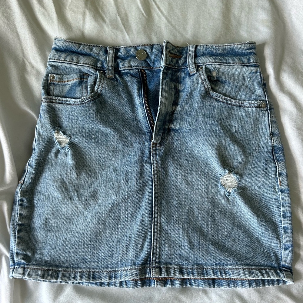 Garage jean skirt